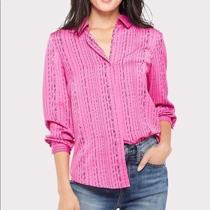 David Lerner button down shirt large NWT